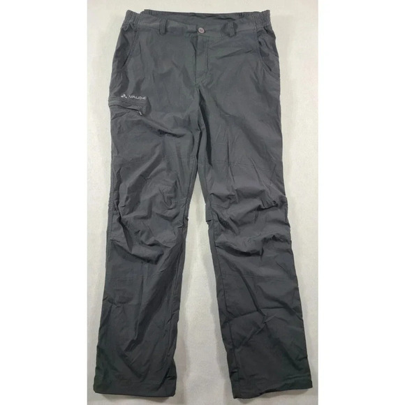 Vaude Outdoor Hiking Pants Womens Size XXL Dark Gray Pockets Lightweight Stretch - Picture 1 of 8